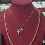 Mini Upside Down Diamond Cross Set 70984
