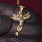 10K Gold Angel Charm Pendant Set 61805