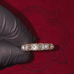 Upside Down Asscher Diamond Band 70825