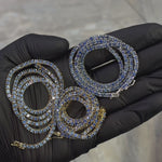 Blue Sapphire Tennis Chain 71083