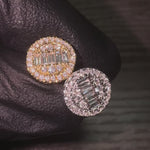 18K Gold Diamond Earrings 66733