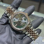 2023 Rolex Datejust 41mm | Two-Tone Stainless Steel and 18K Everose Gold | Wimbledon Dial