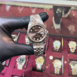 2022 Rolex DateJust 41mm | Two Tone Everose Gold | Chocolate Diamond Dial | 126331