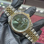 2026 Rolex Datejust 41mm | Two-Tone Stainless Steel and 18K Yellow Gold | Green Roman Dial | REF: 126333