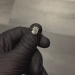 Elongated Cushion Cathedral Engagement Ring 71731