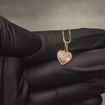 Mini Diamond Starburst Heart Pendant Set 71631
