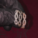 14K Yellow Gold Twisted Diamond Band 65298