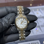 2008 Rolex Lady-Datejust 26mm | Two Tone Yellow Gold | White Diamond Dial