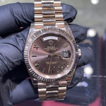 2023 Rolex Day-Date 40mm | 18K Everose Gold | Chocolate Roman Dial 71843