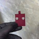 14K Gold Heart Shape Stud Earrings 65787