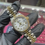 1999 Rolex Lady Datejust 26mm | Two-Tone Stainless Steel and 18K Yellow Gold | White Roman Dial | REF: 69173