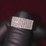 Slim Mens Silver Prong Ring 28031