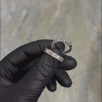Semi-Eternity Emerald Cut Ring 70960