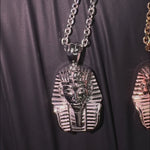 14K Gold Mini Pharaoh Pendant Set 70867