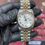 2014 Rolex DateJust 36mm | Two Tone Everose Gold | White Roman Dial | REF: 116231