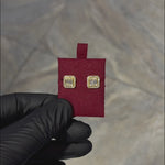 18K Gold Diamond Earrings 66806