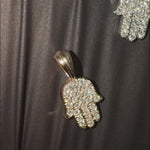 Pave Diamond Hamsa Pendant - Small 70800