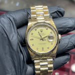 Rolex Day-Date 36mm | 18K Yellow Gold | Champagne Diamond Dial | REF: 18038