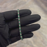 10 Pointer Emerald Glimmer Tennis Bracelet 70082