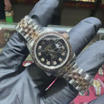 Rolex DateJust 26mm | Two Tone Everose Gold | Black Diamond Dial | REF: 179171