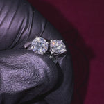1 Ctw Round-Cut Diamond Studs (Lab) 68062