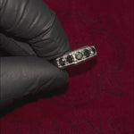 Silver Black Diamond Ring 57037