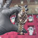 2024 Rolex DateJust 41mm | Two Tone Rose Gold | Chocolate Stick Dial | 126331