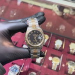 2010 Rolex DateJust 41mm | Two Tone Yellow Gold | Black Roman Dial | 116333