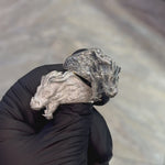 Silver Dragon Head Armor Ring 71124