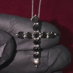 Black Diamond Cross Pendant Set 70899