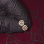 Round Diamond Cluster Earrings 70871