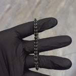 Upside Down Black Diamond Tennis Bracelet 71612