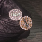 18K Gold Diamond Earrings 66889