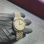 Rolex DateJust 36mm | Two Tone Yellow Gold | Pyramid Roman Dial | 116233