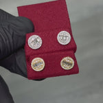 18K Gold Diamond Earrings 66733