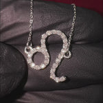 14K Gold Leo Diamond Necklace 66720