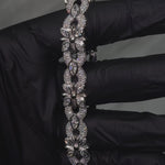 10K white Chrome Style Bracelet Set With Lab Marquise And Round Diamonds 70997