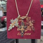 Sovereign's Halo Ruby Cross pendant  69182