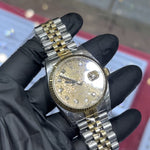Rolex DateJust 36mm | Two Tone Yellow Gold | Diamond Computer Dial | REF: 116233