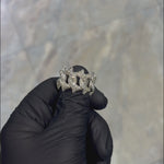 14K Gold Diamond Spiked Cuban Link Ring 66170