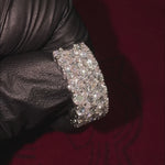 Triple Row Diamond Ring 70767