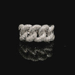 14K Gold Miami Cuban Link Diamond Ring 65851