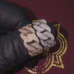 14K Gold Miami Cuban Link Diamond Ring 65031