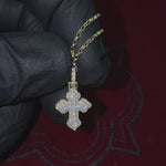Mini Diamond Cross Pendant Set 70873