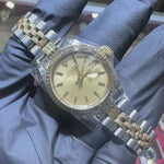 Rolex DateJust 26mm | Two Tone Yellow Gold | Champagne Stick Dial