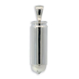 Silver Lab-Grown Diamond Bullet Pendant 70976