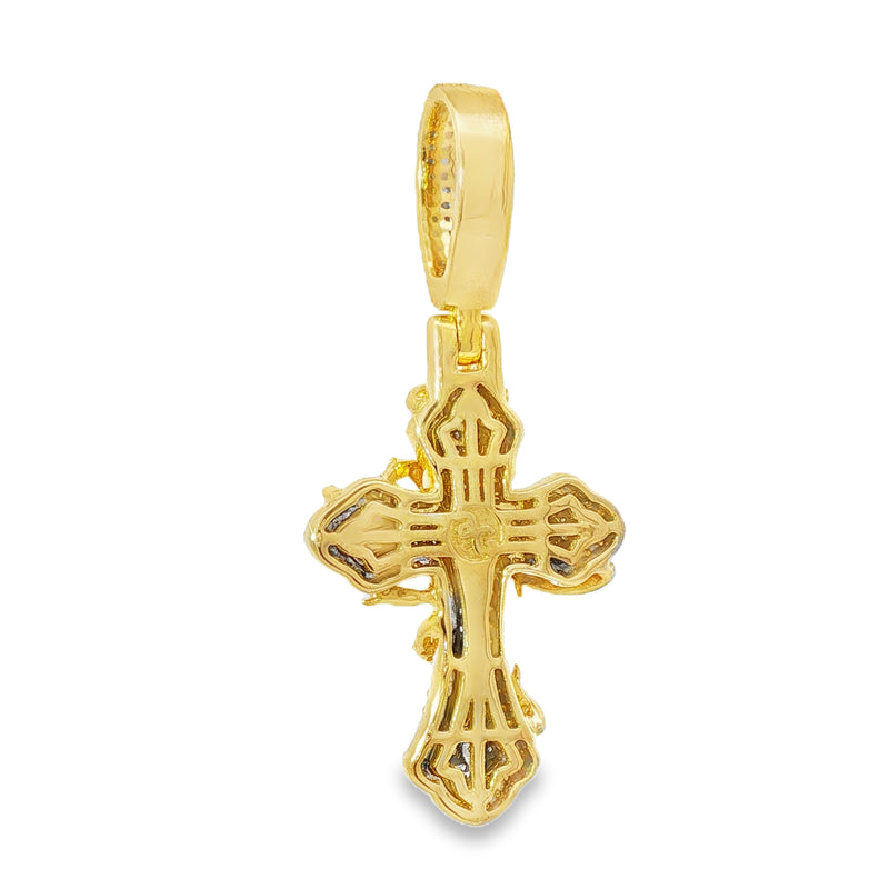 Small Thorned Fleur de Liscross Pendant 71316