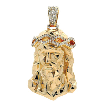 Gold Stealth Jesus Pendant
