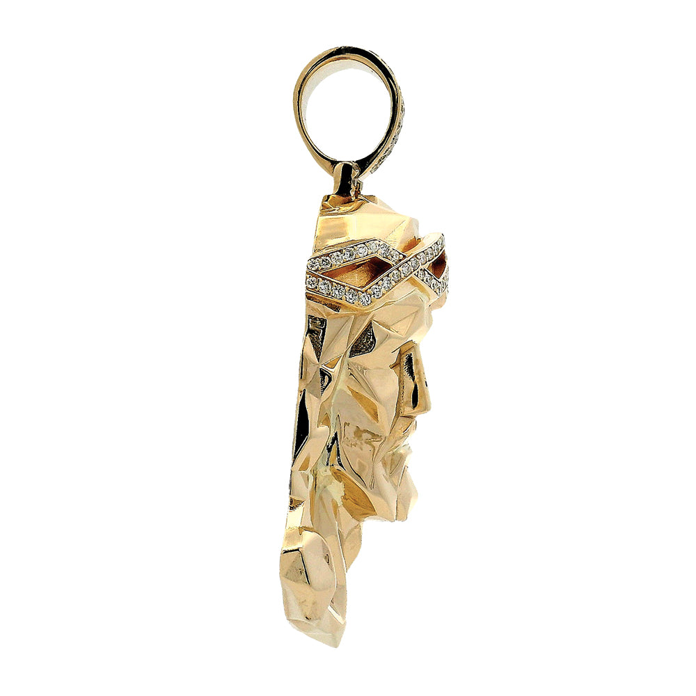 Gold Stealth Jesus Pendant 70955 | TraxNYC