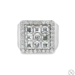 Upside Down Asscher Diamond Ring 70469